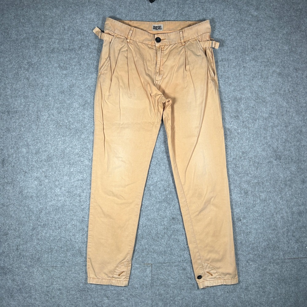 Diesel Chino Pants Women Size 27 Tapered Cargo Utility Workwear